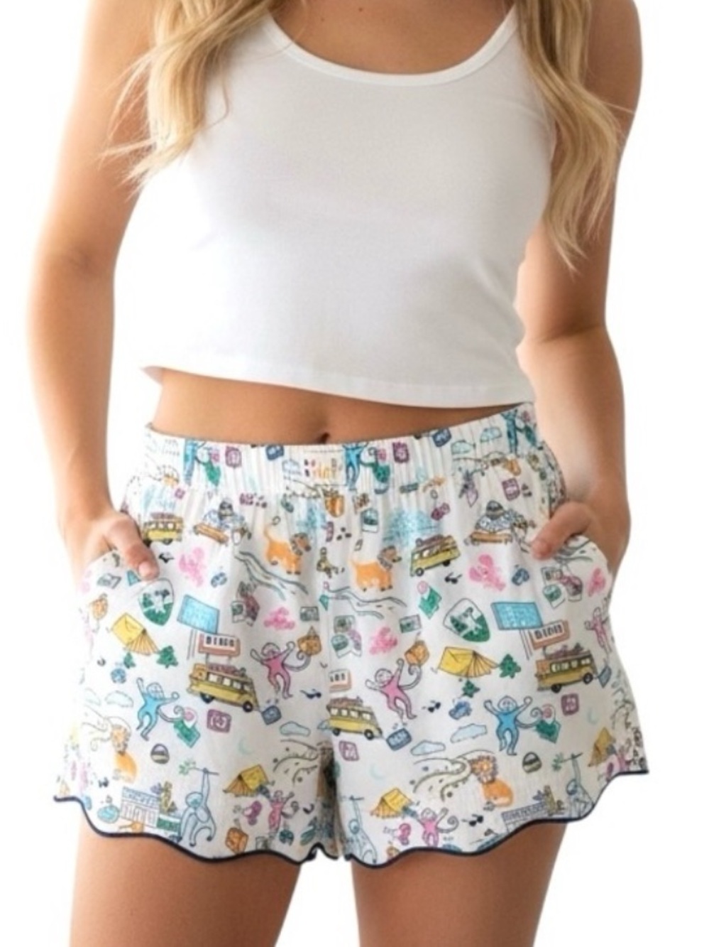 Roller Rabbit Roadtrip Boxer Shorts Women L Target